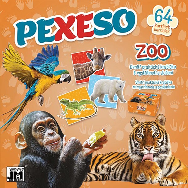 PEXESO ZOO - pexeso v sešitu - 64 kartiček 
