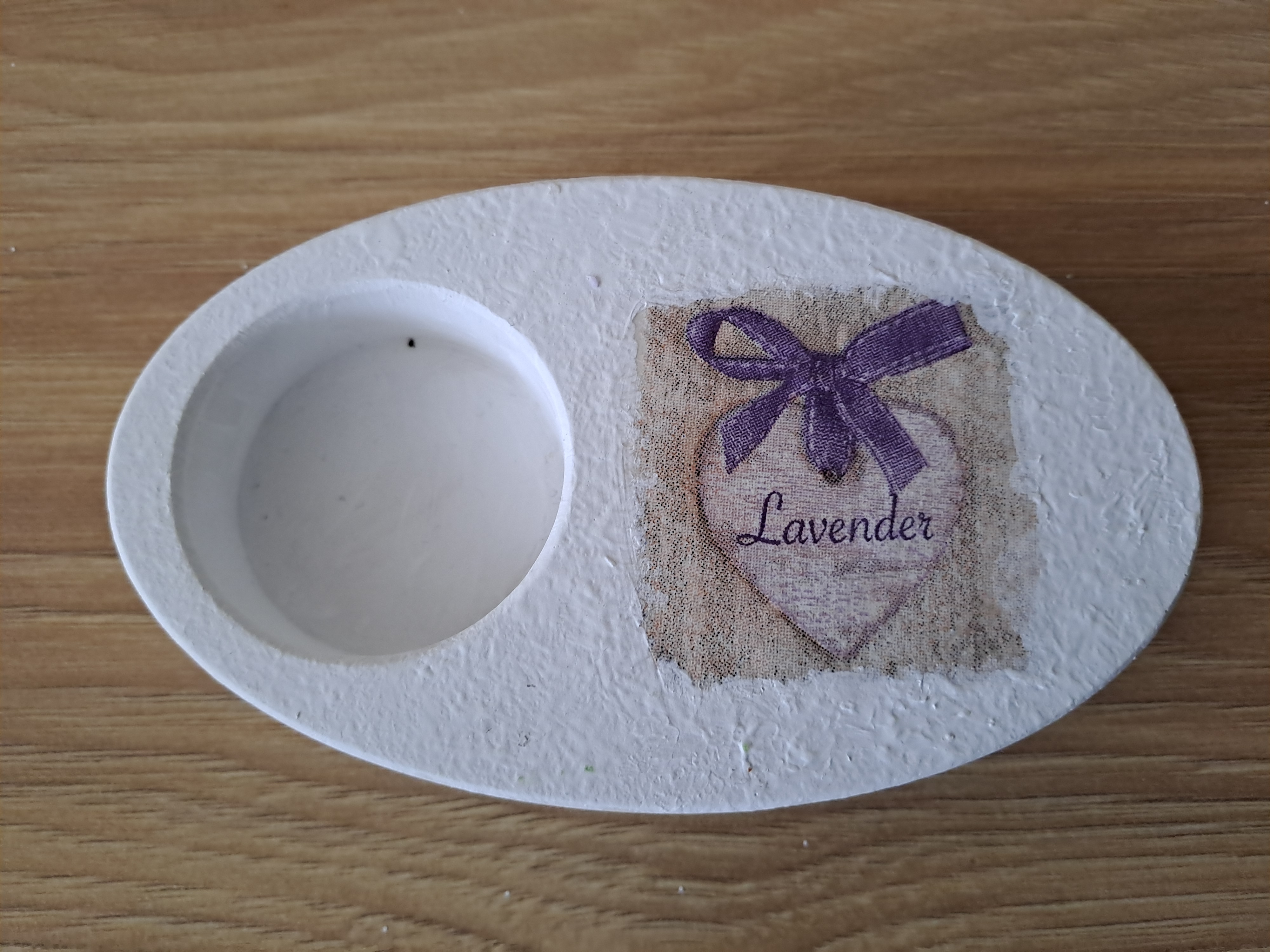 Svícen na čajovou svíčku - levandule - lavender