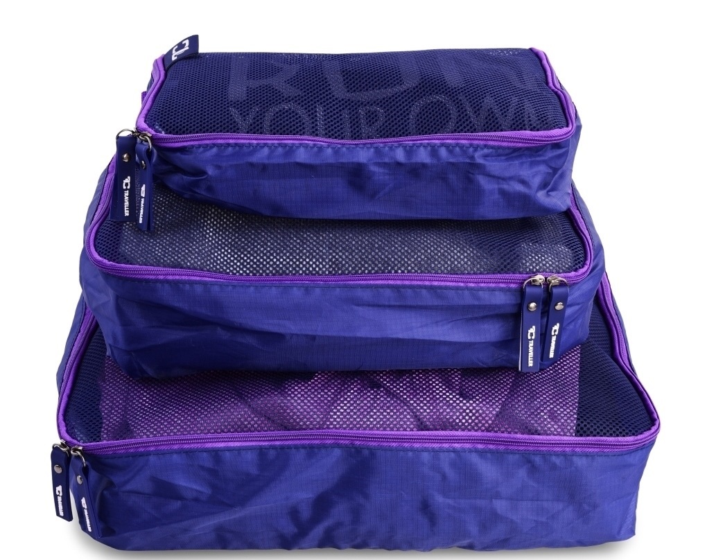 Zavazadlový organizér na textil - 3 ks