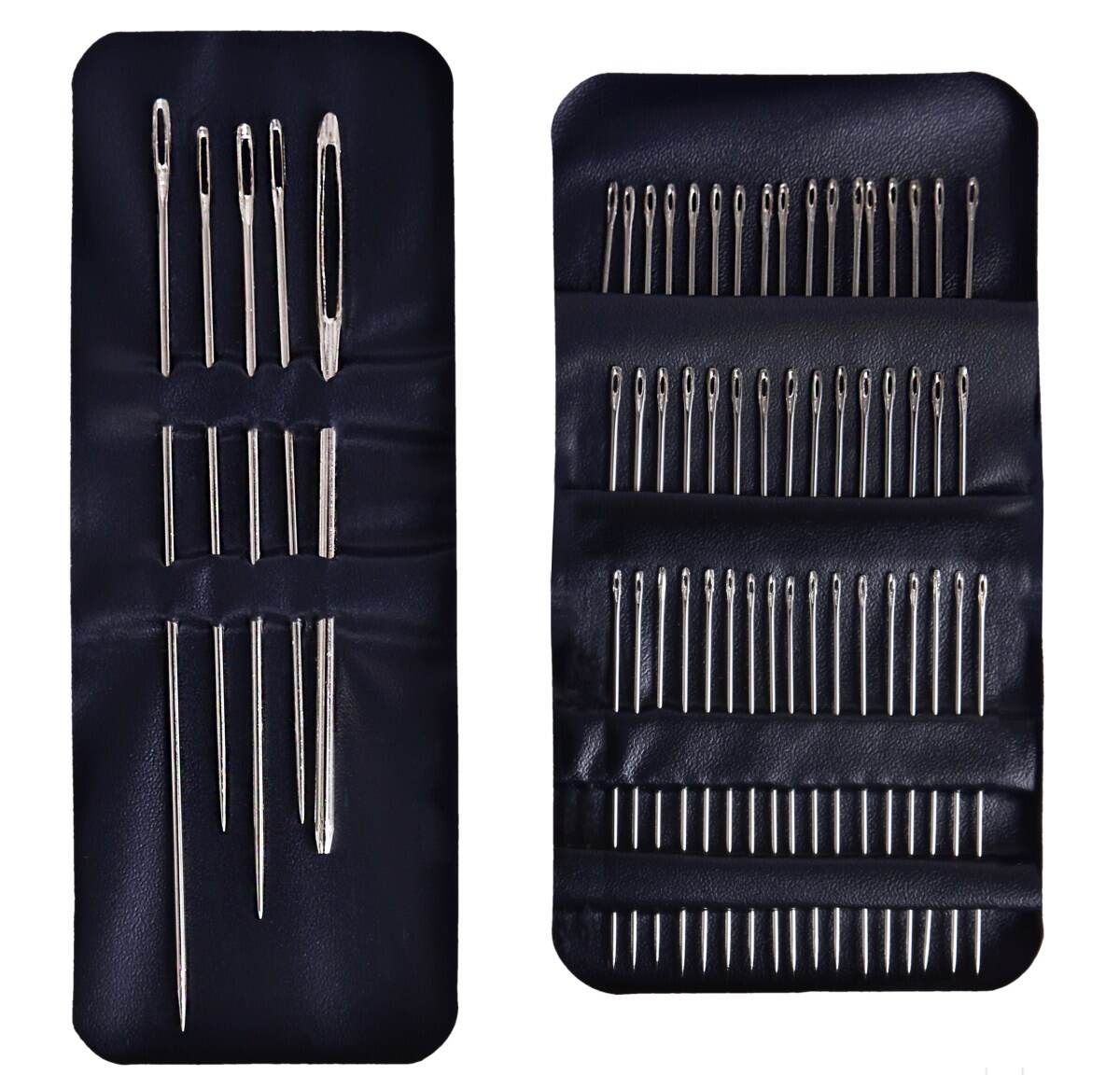 Jehly na ruční šití z kvalitní oceli - sada 