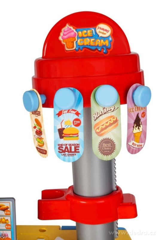 RYCHLÉ OBČERSTVENÍ, dětský báječný obchod, ZMRZLINA & BURGERY, 46 dílná sada