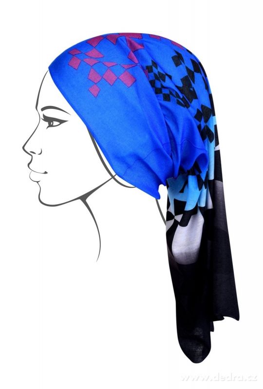 Multifunkční šátek , abstraktní kostky