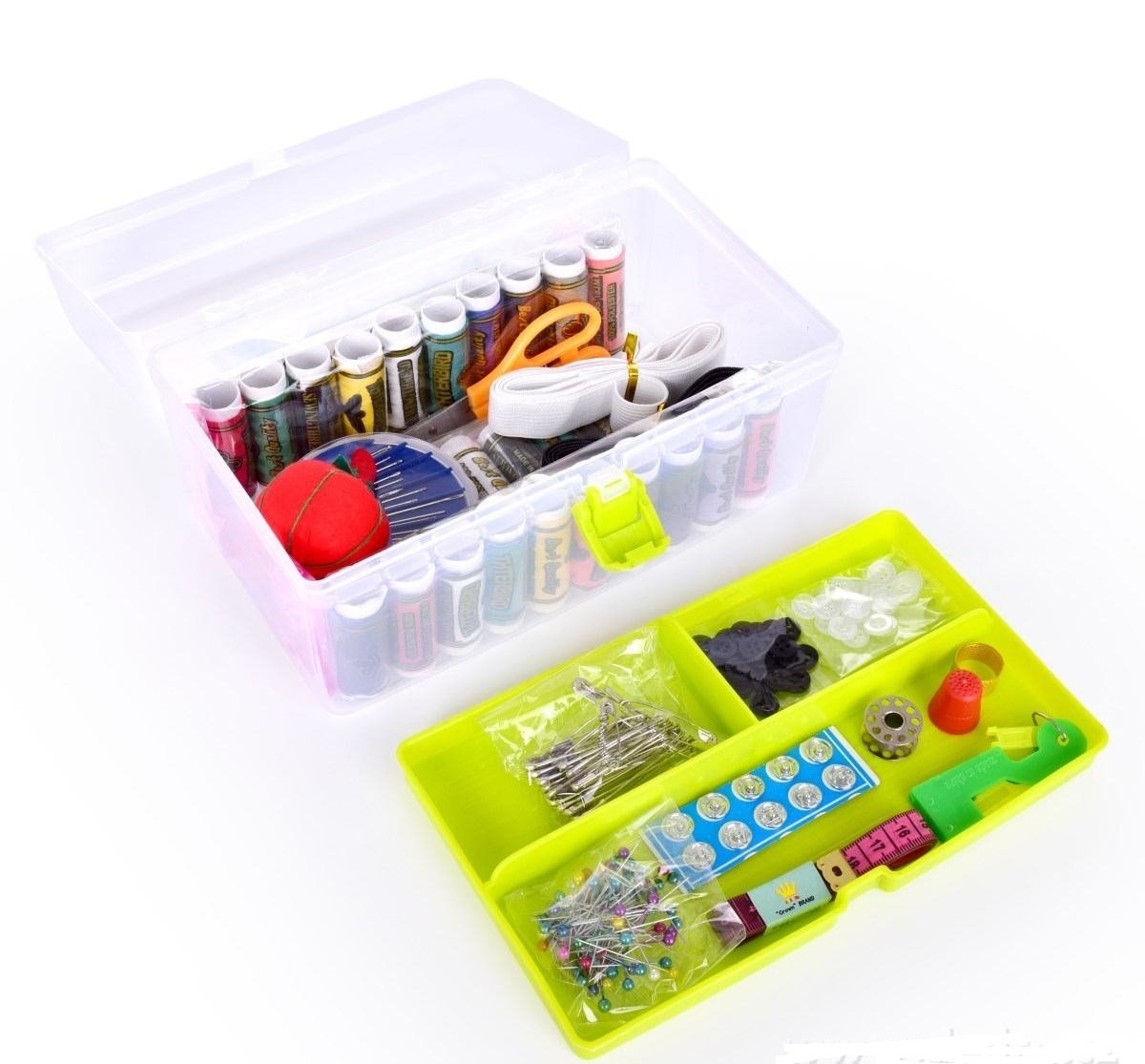 Šicí potřeby - velký kufřík - 220 šicích potřeb