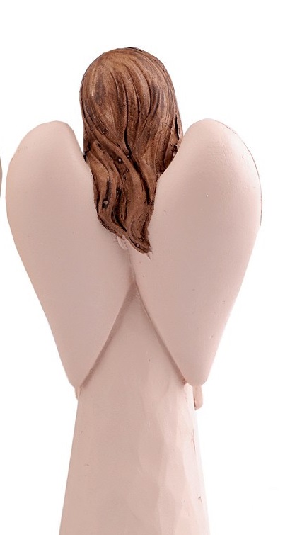 Anděl -  dekorace béžová světlá 