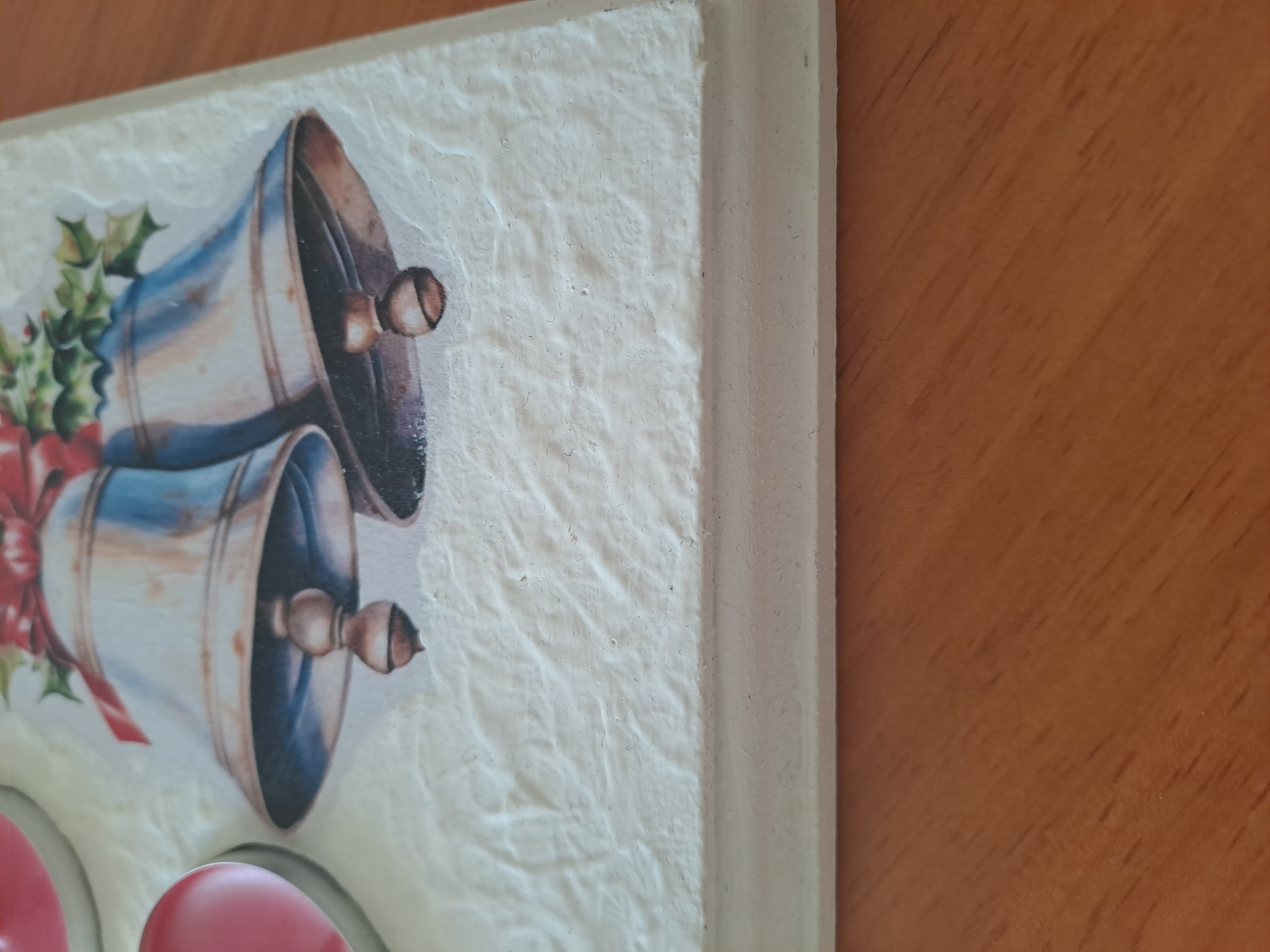 Svícen na 4 svíčky  - andílek a zvonky 