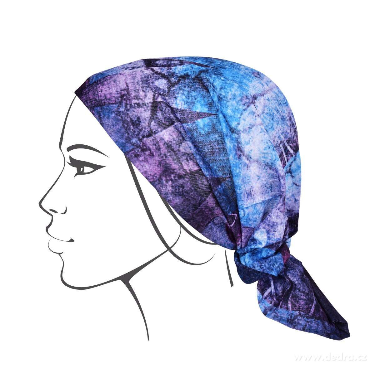 Multifunkční šátek- modrý orient 