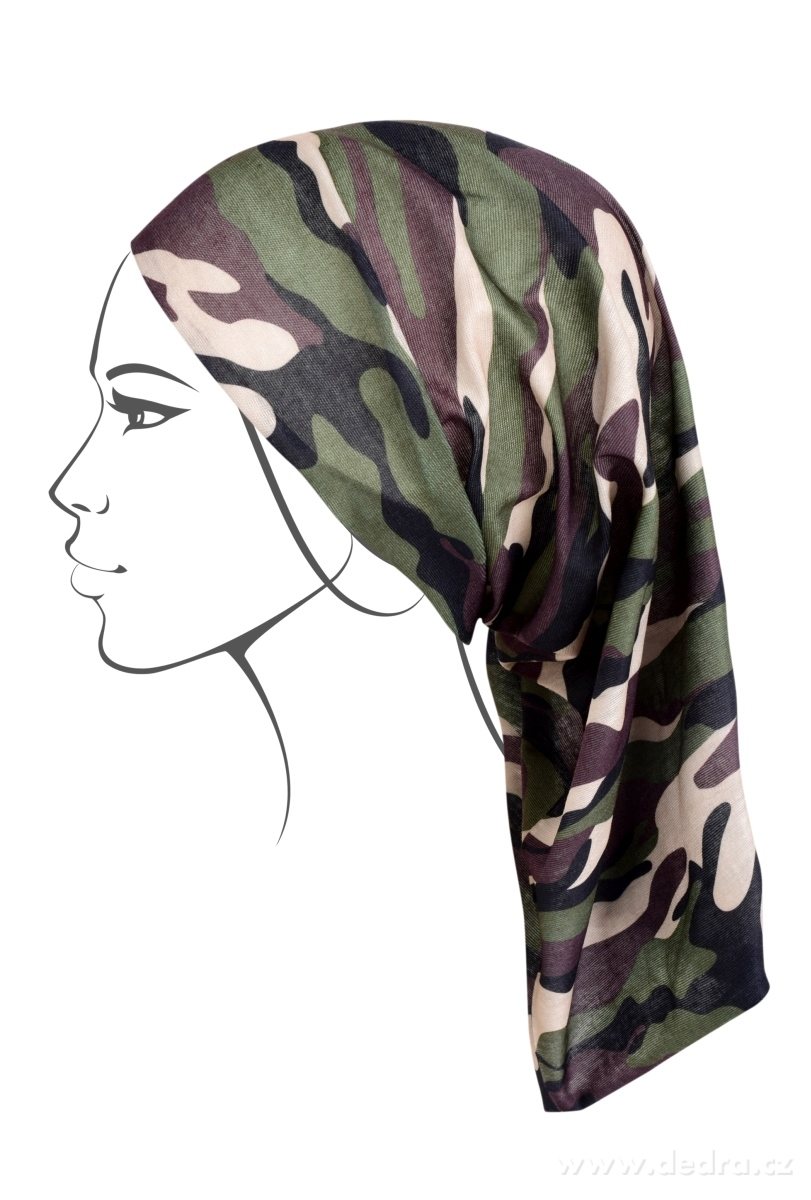 Multifunkční šátek - khaki