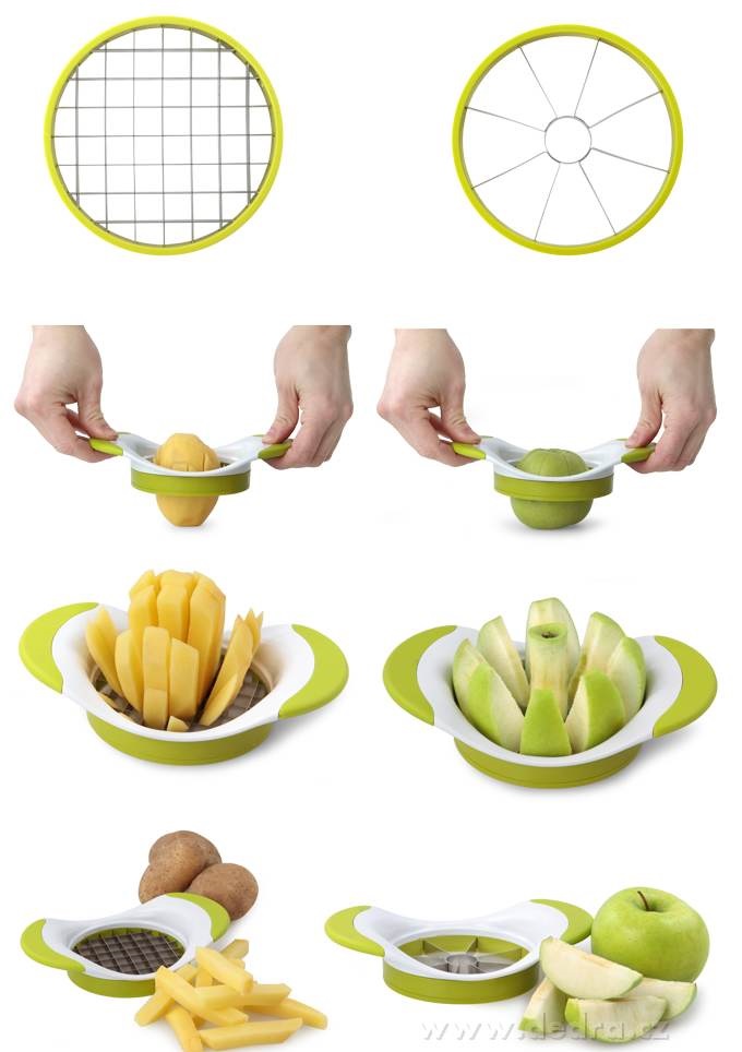 Vykrajovač na ovoce a zeleninu - 2 v1 