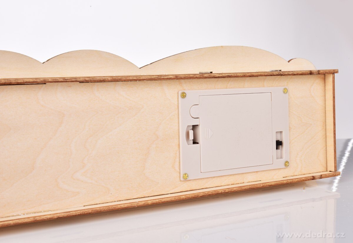 45 cm svítící LED zimní městečko s vnitřním osvětlením