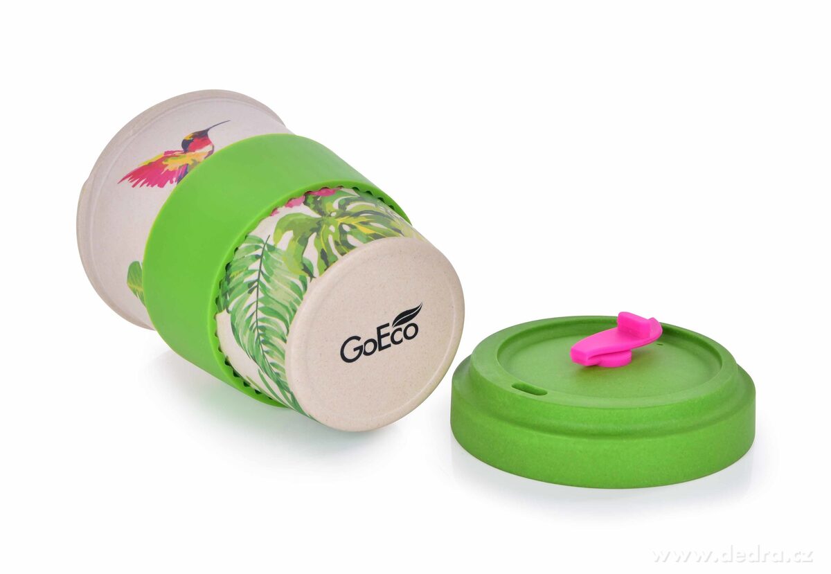Hrnek s bambusovou vlákninou - GoEco® 500 ml zelený