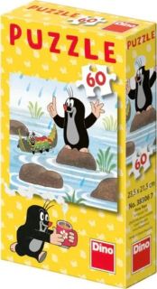 PUZZLE Krtek 60 dílků - krtek a housenka