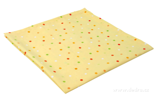 Ubrus - žlutý s puntíky 